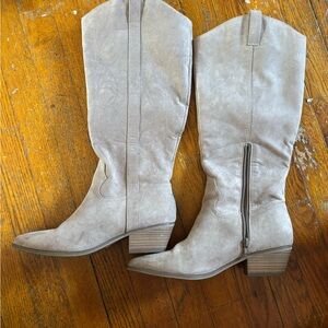 Target Gray Heeled Boots for Women
